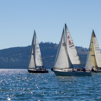 a small boat in a large body of water