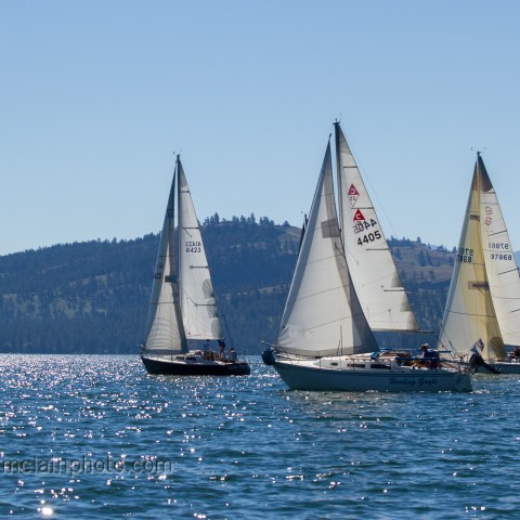 a small boat in a large body of water
