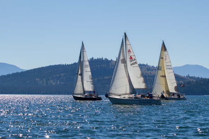 a small boat in a large body of water