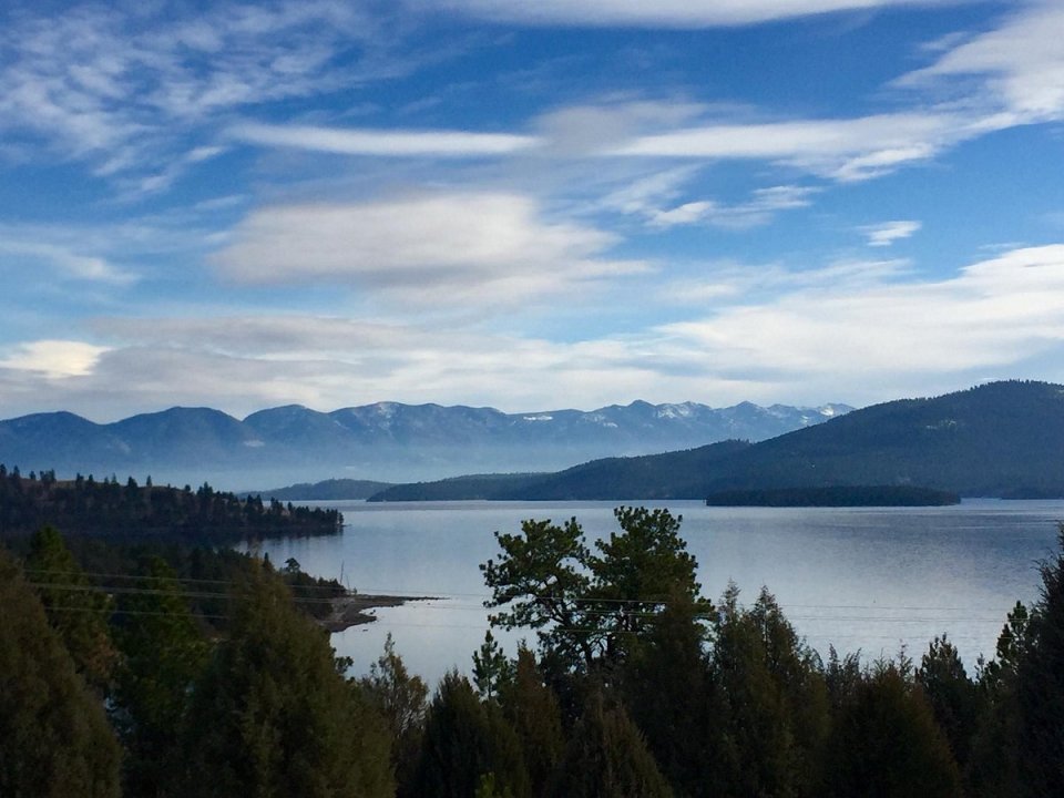 flathead-lake-state-park a body of water with a mountain in the background