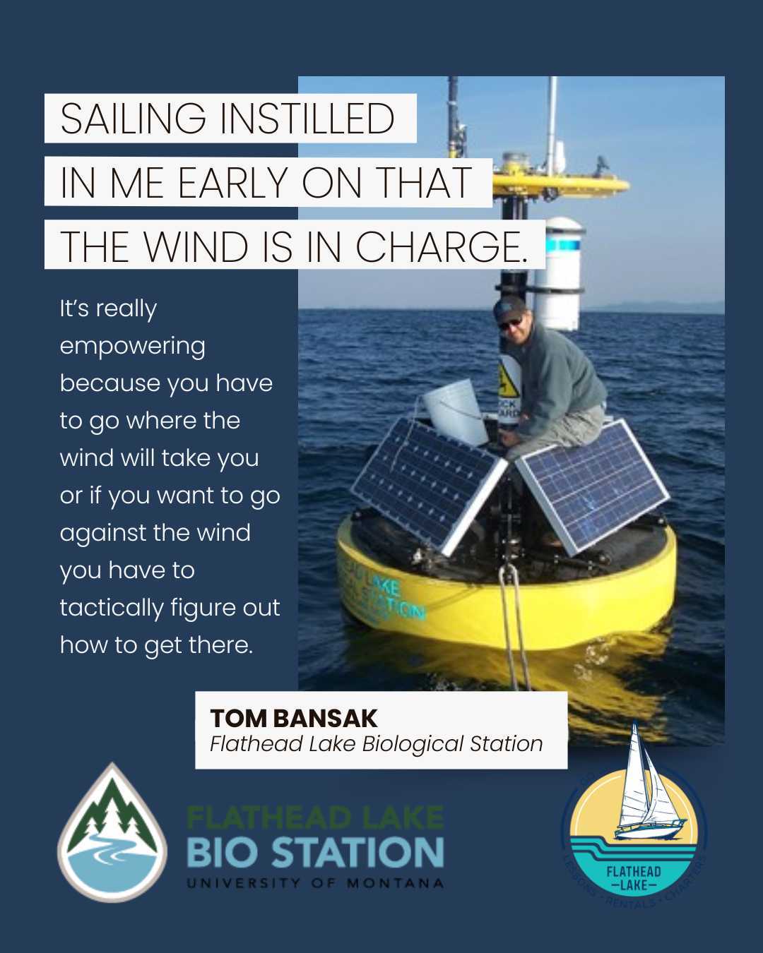 Sailors of the Flathead Lake Bio Station | Sailing with Tom Bansak